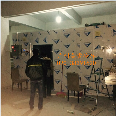 肉类冷库--白云肉类加工中心冷库-组装中,