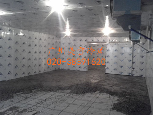 果蔬冷库--白云103平方冷藏库-施工特写,