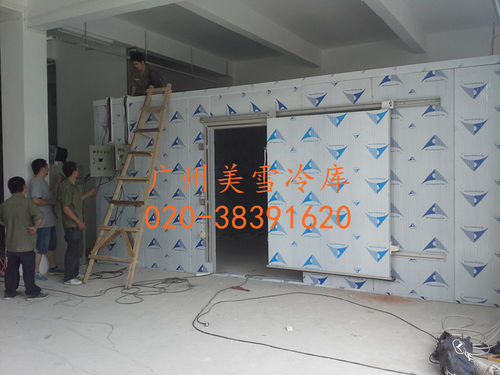果蔬冷库--白云103平方冷藏库-施工特写,