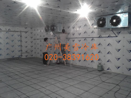 果蔬冷库--白云103平方冷藏库-施工特写,