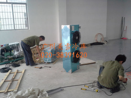 果蔬冷库--白云103平方冷藏库-施工特写,