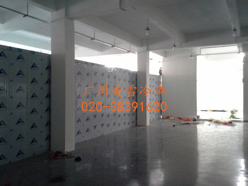 果蔬冷库--白云103平方冷藏库-施工特写,