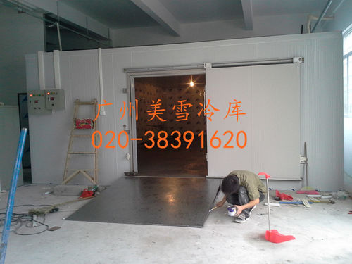 果蔬冷库--白云103平方冷藏库-施工特写,